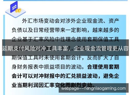 延期支付风险对冲工具丰富，企业现金流管理更从容